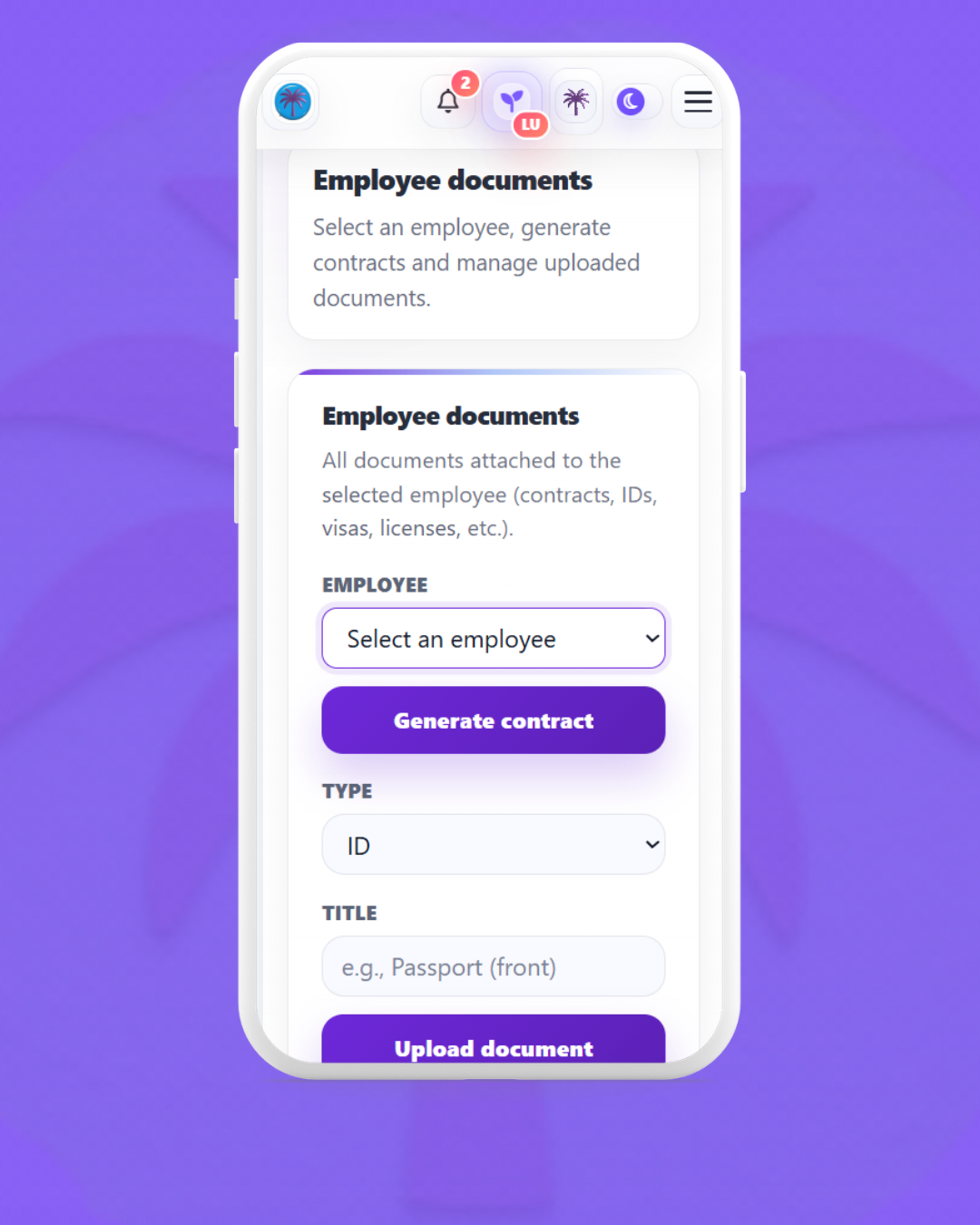 Employees feature preview 4